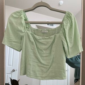 abercrombie puff sleeve top
